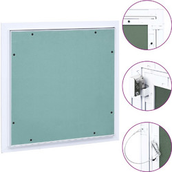vidaXL Θυρίδα Επίσκεψης Γυψοσανίδας 200 x 200 χιλ. Σκελετός Αλουμινίου