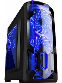 Marvo CA-113 Black Gaming Midi Tower Κουτί Υπολογιστή RGB με Πλαϊνό Παράθυρο
