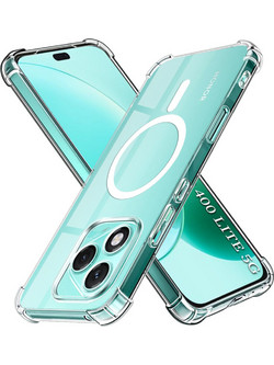 Techsuit Shockproof Clear Silicone MagSafe Θήκη (Honor 400 Lite) Διάφανο