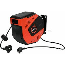 Yato YT-81221 Cord Reel with 1 AC Outlet, 20 Meters