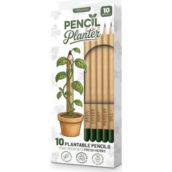 MikaMax Pencil Planter - Σετ με 10 Μολύβια που Φυτεύονται