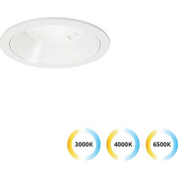 Φωτιστικό Χωνευτό Viokef Luigi 4334900 3000K/4000K/6500K with CCT switch Λευκό Ματ