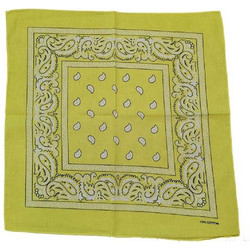 Bandana Paisley Light Yellow 13298-LYE