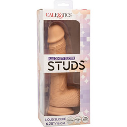 CalExotics Silicone Studs Ρεαλιστικό Dildo με Βεντούζα & Όρχεις 16cm Flesh