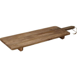 Δίσκος σερβιρίσματος Excellent Houseware με λαβή - Ξύλο Mango - 100x28.5x7.5cm