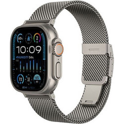AMAZINGTHING Titan Premium Λουράκι Μεταλλικό Silver (Apple Watch 44 / 45 / 46 / 49mm)