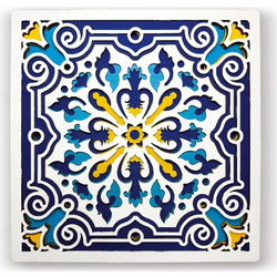 Splat Planet Wooden Craft Set Sicilian Tile Wood Art 25x25cm