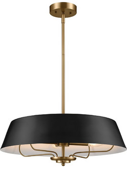 Kichler Luella Κρεμαστό Φωτιστικό Οροφής Black & Brass KL-LUELLA-4P-BKB