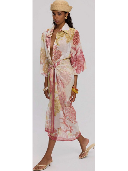Ciel Concept Elena Παρεό Floral Ροζ