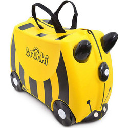 Trunki Bernard Bee Παιδική Βαλίτσα Καμπίνας 31x46x20.5cm με 4 Ρόδες Κίτρινη