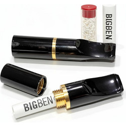 BIG BEN - Πιπάκι 6mm Μαύρο για Στριφτό και Slim Τσιγάρο
