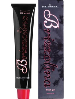 Kleral Brizzolina Black Gel Μαλλιών με Χρώμα 100ml