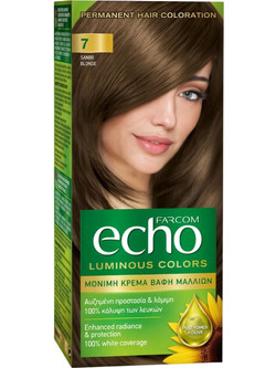 Farcom Echo 7 Ξανθό Μόνιμη Βαφή Μαλλιών 60ml