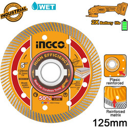 Ingco Διαμαντόδισκος Λεπτός Δομικών Υλικών O125mm x 1.5mm - DMD051251