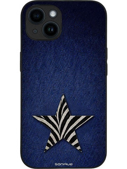 Sonique Diva Series Back Cover Denim Zebra (iPhone 14)