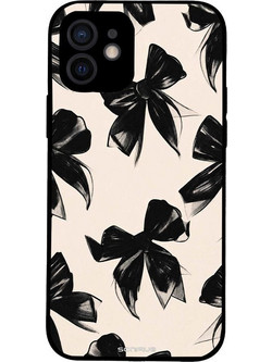 Sonique Diva Series Back Cover Μαύρα Φιογκάκια (iPhone 12)