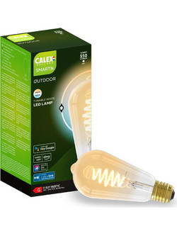 Calex Smart Bulb E27 Edison ST64 Gold 1800-6500K 550lm Bluetooth 7W 5001002100