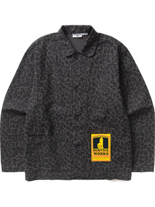 Service Works Easy Chef Shirt Ανδρικό Πουκάμισο Μαύρο Leopard