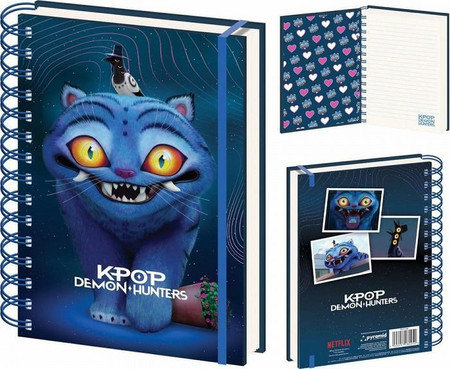 Pyramid Τετράδιο Σπιράλ Α5 με Σκληρό Εξώφυλλο 3D (Derpy TIGER) K-Pop Demon HUNTERS