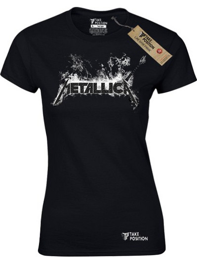 Γυναικείο t-shirt Takeposition Metallica μαύρο/ Large 504-7501-prosf