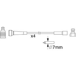 Bosch Σετ Καλωδίων Υψηλής Τάσης - 0 986 357 210
