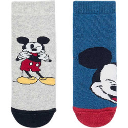 Zippy βρεφικές κάλτσες σετ 2τμχ Mickey Mouse για μωρό αγοράκι ZBBUN0301_26003-1