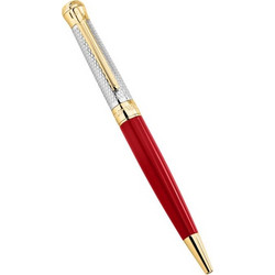 PHILIP WATCH PW WI PEN BRASS YG ENAMEL RED