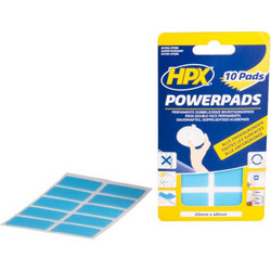 HPX POWERPADS 1710 Αυτοκόλλητα Pads Διπλής Όψης 20mm x 40mm 10 τεμ