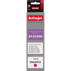 Activejet AB-D100M Ink cartridge for Brother printers, replacement for Brother BT-D100M Supreme 50 ml magenta