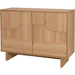 Μπουφές Jenfia pakoworld mdf σε φυσική απόχρωση 101,2x39x75,5εκ
