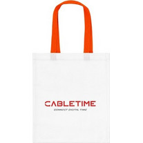 CABLETIME τσάντα CT-BAG, 33.5x38.5cm, λευκή