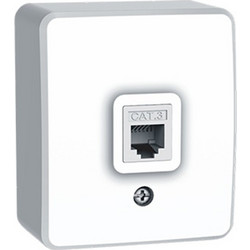 Acaelec Murata Επιτοίχια Πρίζα Τηλεφώνου RJ11 CAT3 (1000223001)