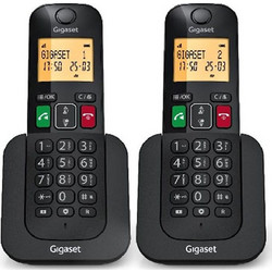 Gigaset Elemental 400 Ασύρματο Τηλέφωνο Σετ Duo με Ανοιχτή Ακρόαση Μαύρο
