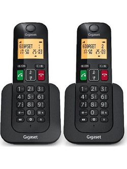Gigaset Elemental 400 Ασύρματο Τηλέφωνο Σετ Duo με Ανοιχτή Ακρόαση Μαύρο