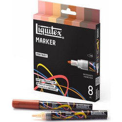 Liquitex Κασετίνα με 8 Ακρυλικούς Μαρκαδόρους 2mm Portrait