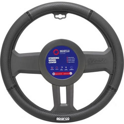 Κάλυμμα Τιμονιού Συνθετικό μαύρο 1τμχ Sparco
