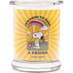 Peanuts Snoopy and Woodstock Αρωματικό Κερί A Friend σε Βάζο Λευκό 250gr A1835