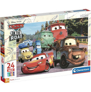 Παιδικό Puzzle Clementoni Supercolor Disney Cars On The Road Maxi 24 Κομμάτια
