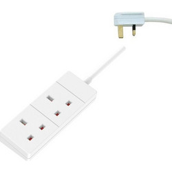 ΠΟΛΥΠΡΙΖΟ 2 ΘΕΣΕΩΝ UK ΜΕ ΚΑΛΩΔΙΟ 3m 3X1,25mm ΜΕ ΠΡΟΣΤΑΣΙΑ ΕΠΑΦΩΝ