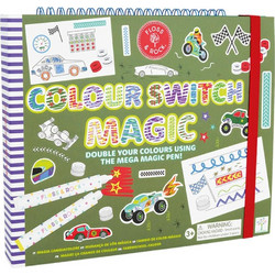 Βιβλίο ζωγραφικής Colour Switch Magic Cars, Floss and Rock