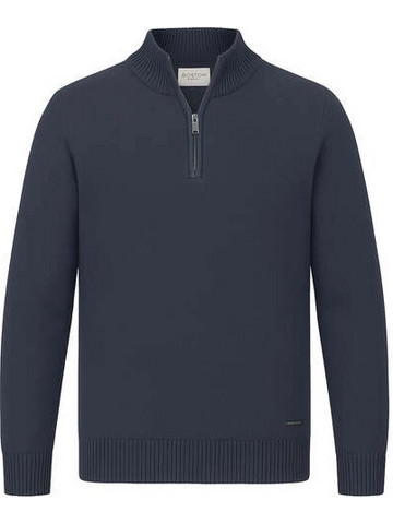 Boston Ανδρική Σκούρα Μπλε Πλεκτή Μπλούζα 1/4 Zip 35.83408.400