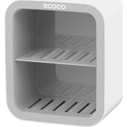 Ecoco E1912 Σαπουνοθήκη Επιτοίχια Πλαστική Λευκή
