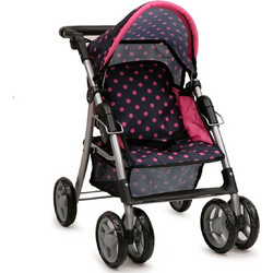 Cangaroo Καρότσι για Κούκλα Pinky Dots για 3+ Ετών 61 εκ.Κωδικός: 9352