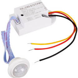 GLOBOSTAR(R) SENSORE 75700 Χωνευτός Ανιχνευτής PIR / Αισθητήρας Κίνησης 360 AC 220-240V 0.2A 50W Max IP20 - Μ7 x Π3.7 x Υ3.3cm