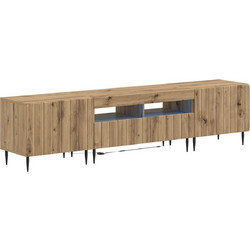 3 Τεμάχια LED Τηλεοπτική Ντουλάπα ZWOLLE Artisan Δρυς 3416528