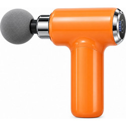 Mini Massage Gun Πιστόλι Μασάζ Σώματος με 6 Επίπεδα Έντασης & 9 Κεφαλές - Fascial Gun - ΠΟΡΤΟΚΑΛΙ