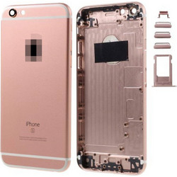 Πίσω Καπάκι Μπαταρίας Υψηλής Ποιότητας για iPhone 6s με Logo / Πλήκτρα και Βάση για SIM - Ροζ Χρυσό
