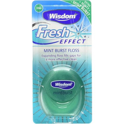 Wisdom Waxed Mint Οδοντικό Νήμα με Γεύση 30m