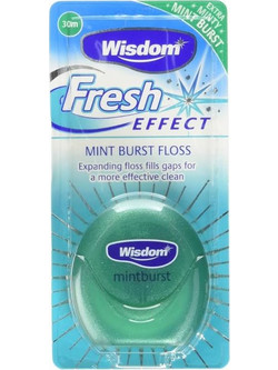 Wisdom Waxed Mint Οδοντικό Νήμα με Γεύση 30m