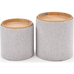 AVIKO set of two color: light grey DIOMMI V-CH-AVIKO-PUFA